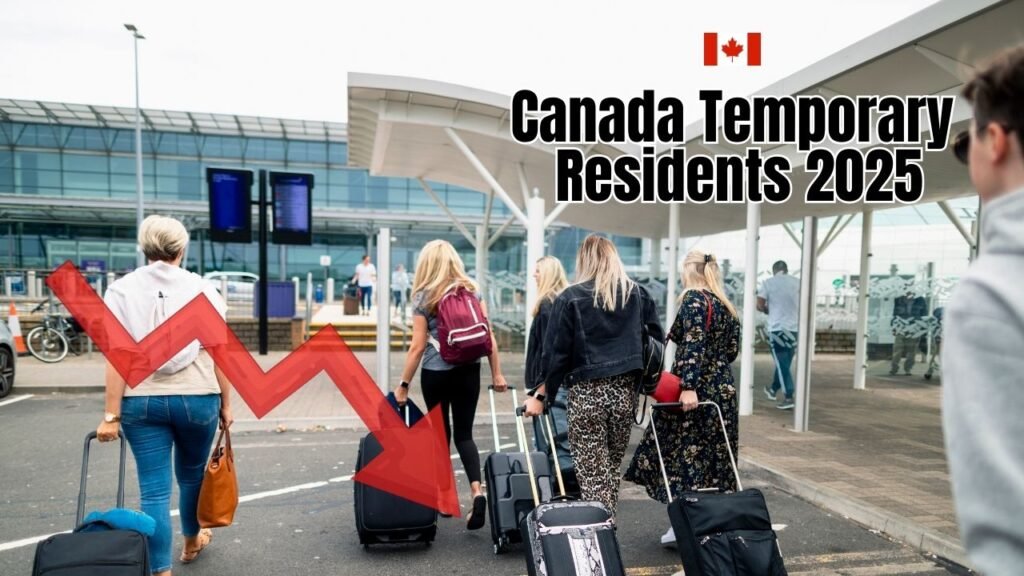 Canada 2025 immigration impact for international students and temporary workers, showing decline in study and work permits under new IRCC policies