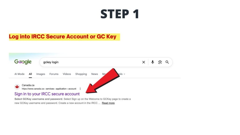 How to link application to GCKey – what linking your IRCC application means