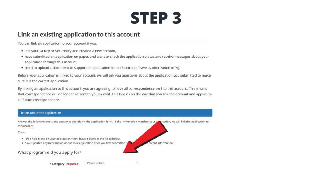 Choose the correct application category when linking your application to GCKey