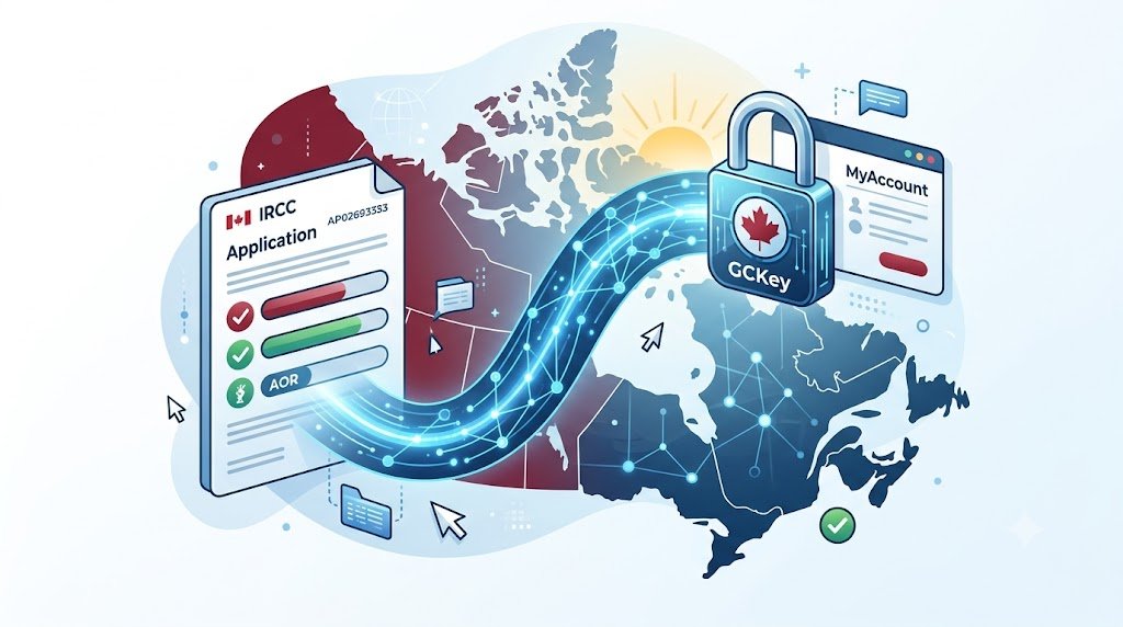 how to link application to ircc account