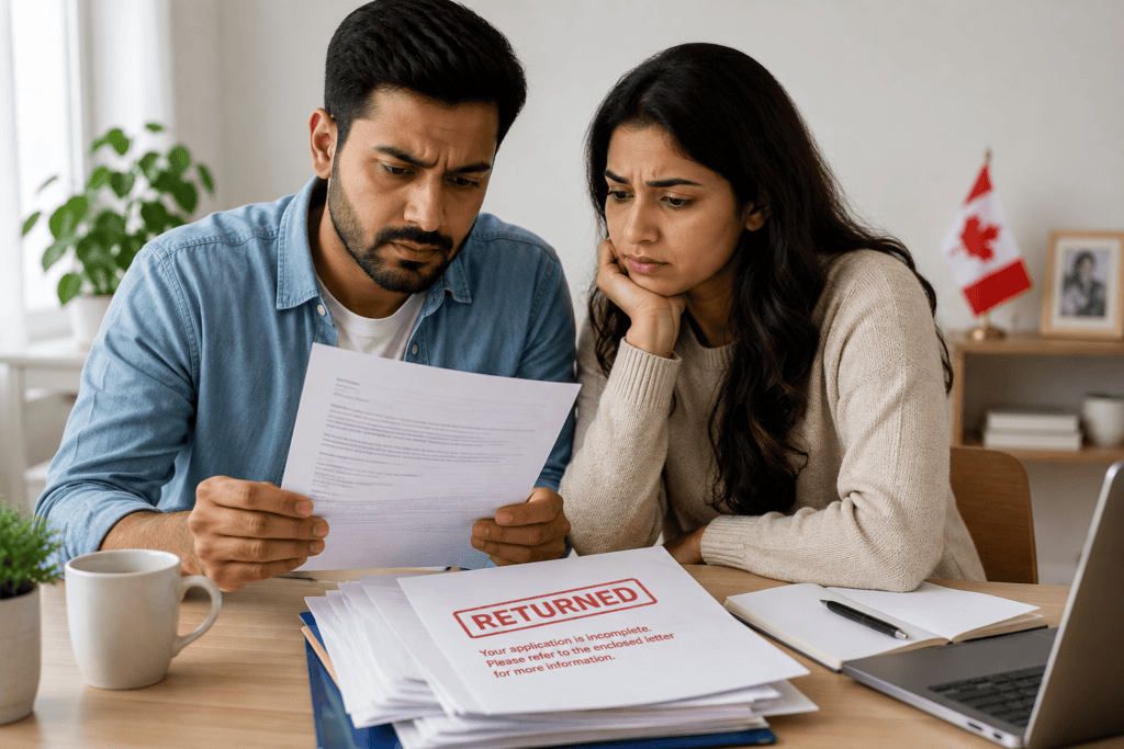 Spousal sponsorship application returned by IRCC