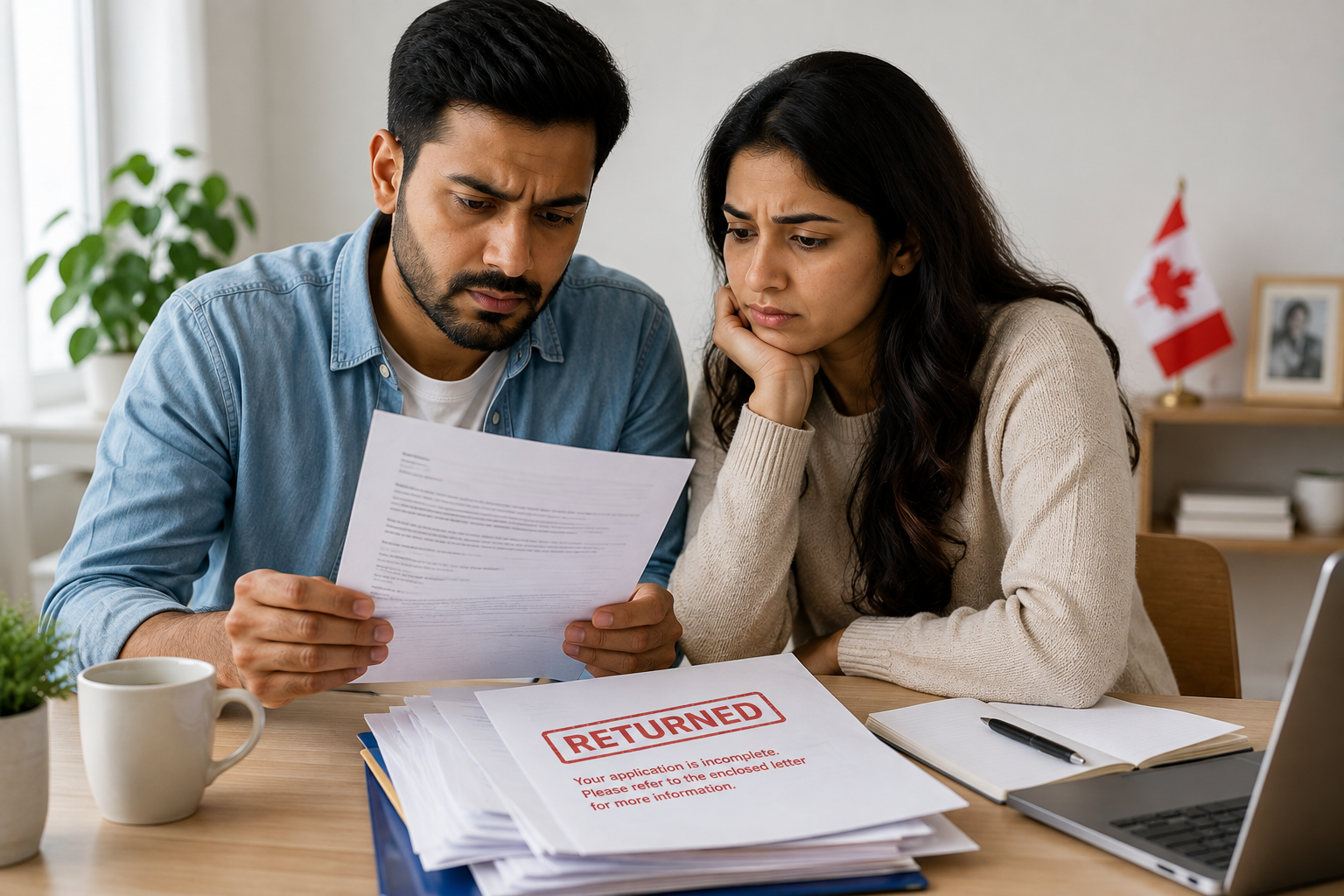 Spousal sponsorship application returned by IRCC
